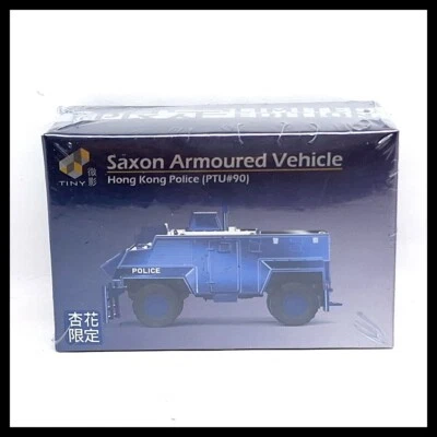 TINY Saxon Armoured Vehicle HONG KONG Police PTU #90 Plating Blue Limited New - Image 1 of 4