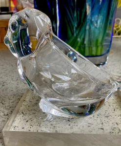 Pipe Holder Ashtray - FRENCH Vannes Art Crystal - Picture 1 of 9