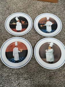 Set Of 4 Guy Buffet GBC 7-7/8" Plates Dinner Plate Free US Shipping  - Picture 1 of 11