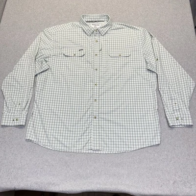 Poncho Shirt Mens 2XL Plaid Regular Fit Tech Vented Back Magnetic Pockets - Image 1 of 4