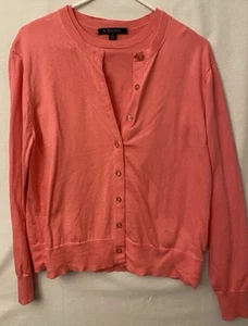 Brooks Brothers Women's Twin Set Cardigan & Sweater Coral, Size Small - Picture 1 of 4