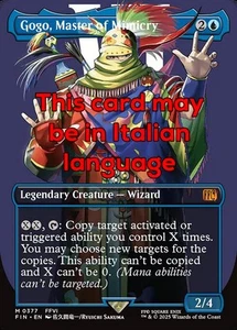 MTG GOGO, MASTER OF MIMICRY 377 EXC - GOGO, MAESTRO DI MIMESI - FIN X IT - Picture 1 of 1