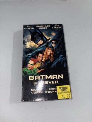 Batman Forever (VHS, 1995)  Val Kilmer + More - VTG 1996 Blockbuster Tag - Image 1 of 4
