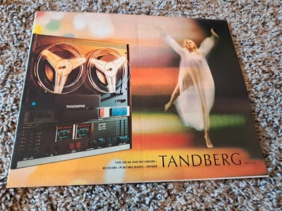 Hoja de especificaciones original vintage Tandberg 1972-1973 folleto de ventas catálogo en color anuncio Foto 1 de 4