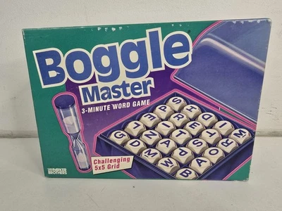 Vintage Boggle Master - 3 Minute Word Game   1993  Parker Bros - Fully Complete - Image 1 of 4