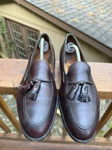 Alden 663 Tassel Moccasin Loafer Burgundy Calfskin Sz 11 D - Picture 1 of 14