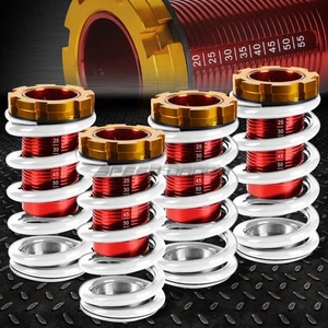 FOR 88-00 CIVIC EG EJ EK/DC 1-4"LOWERING SCALED SUSPENSION COILOVER WHITE SPRING - Picture 1 of 5