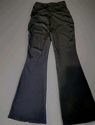 SHEIN Women's Ezwear Contrast Piping Drawstring Flare Leg Pants LV5 Black Medium - Image 1 of 2