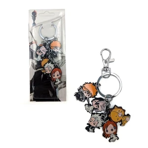 Neuf Ichigo Hitsugaya Orihime Byakuya Kon Set EAU DE Javel 1 pouce 5 pièces Porte clé - Photo 1/3