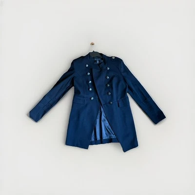 Chaqueta militar de manga larga negra Inc International Concepts para mujer talla mediana Foto 1 de 4