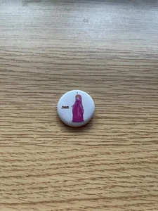Adventure Time Princess Bubblegum Button Pin White Pink Cartoon TV Show New! - Picture 1 of 4