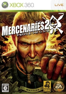 xbox 360 Mercenaries 2: World in Flames Free Shipping with Tracking# New Japan - Image 1 of 4