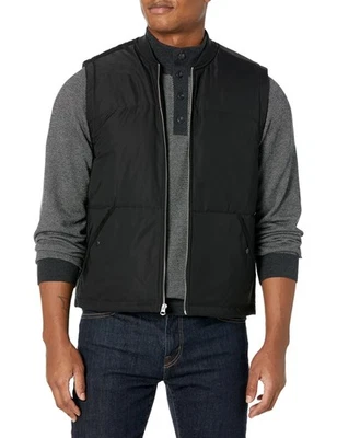 CHALECO SEMI BRILLO VINCE PARA HOMBRE, NEGRO, MEDIANO Foto 1 de 3