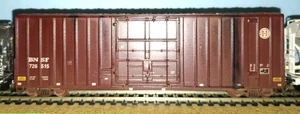 Walthers HO Scale #932-7105 BNSF Gunderson 50' Hi-Cube Box Car - WEATHERED - Bild 1 von 11