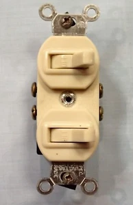 A Quantity of 1 Two Single Pole Switches Ivory - Picture 1 of 1