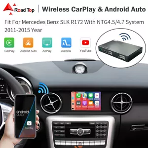 Wireless Carplay Android Auto Kit NTG4.5 For Benz SLK R172 With NTG4.5/4.7 IOS - Picture 1 of 10