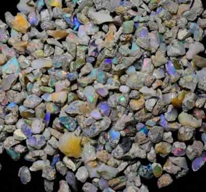 Precioso ópalo etíope natural de 50 quilates Welo crudo multi fuego piedra preciosa suelta áspera - Imagen 1 de 5