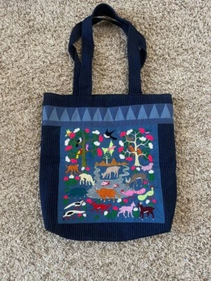 Vintage Hmong Story Cloth Tote Never Used Collectible Condition - Image 1 of 4
