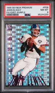 1995 SKYBOX PREMIUM PAYDIRT #PD8 JOHN ELWAY PURPLE PSA 8 DENVER BRONCOS POP 4! - Picture 1 of 2