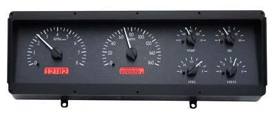 Dakota Digital 78-88 Oldsmobile Cutlass Analog Gauges Black Red VHX-78O-CUT-K-R - Image 1 of 4