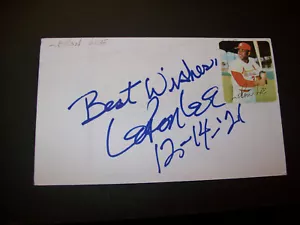 Leron Lee signed 3x5 (dated 12-14-2021) - Picture 1 of 1
