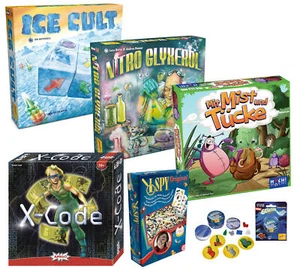 Großes 6er Spielepaket (Ice Cult, Nitro Glyxerol, X-Code, Geistes Blitz, etc.) - Bild 1 von 7