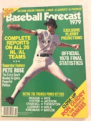 1979 BASEBALL Forecast New York YANKEES Ron GUIDRY Garvey Rice Parker MLB Prev - Image 1 of 4