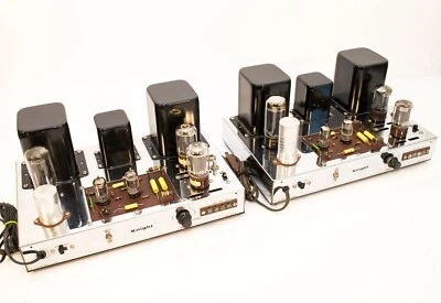 NICE PAIR OF ALLIED RADIO KNIGHT-KIT LINEAR-DELUXE MONOBLOCK AMPLIFIERS  C.1957 - Image 1 of 4