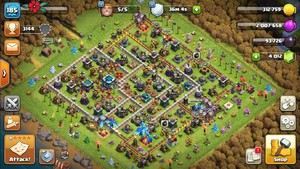 Clash of Clans TH 13 185lvl GOOD DEF / 48-56-27-10 Heroes /4K+  GEMS/Android&IOS
