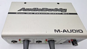 M-Audio Audio Buddy Dual Mikrofon Vorverstärker/Direct Box ohne Netzkabel Gitarre - Bild 1 von 13