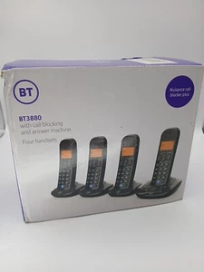 BT QUAD BT3880 LÄSTIGER ANRUFBLOCKER SCHNURLOSES TELEFON FREISPRECHEINRICHTUNG SCHWARZ S43C - Bild 1 von 9