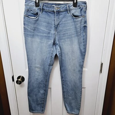 WOMENS OLD NAVYLIGHT BLUE POP ICON SKINNY JEANS SIZE 14 SHORT - Image 1 of 4