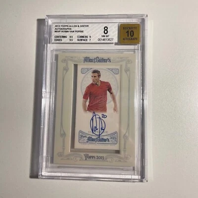 ROBIN VAN PERSIE - 2013 Topp Allen & Ginter AUTO! BGS NM-MT 8 / 10 - POP 1🔥🔥🔥 - Image 1 of 4