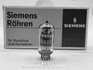 1x Siemens E83CC = ECC803S 3-Mica 14mm Plates - Munich '59 (EØ 0‡ 9C) - Near NOS - Picture 1 of 9
