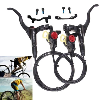 Für MTB Fahrrad Vorder Hinterradbremse Hydraulischer Scheibenbremssattel Levers - Bild 1 von 4