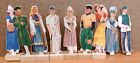 9 RARE Vintage Farmers' Glory NATIONAL DRESS Wooden Dolls 1930s (A)