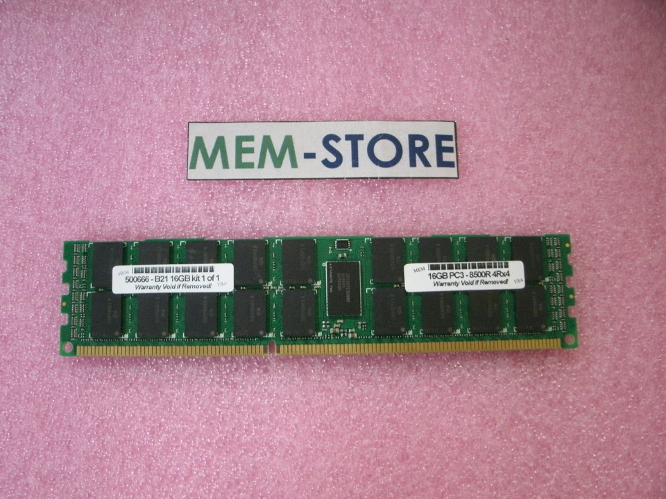 500666-B21 16GB DDR3 1066MHz Memory HP Proliant ML330 G6 ML350 G6 ML370 G6 - Image 1 of 1