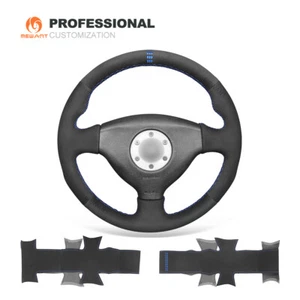 Synthetic Suede Car Steering Wheel Cover for Mitsubishi Lancer EVO 5 V 6 VI - Imagen 1 de 10