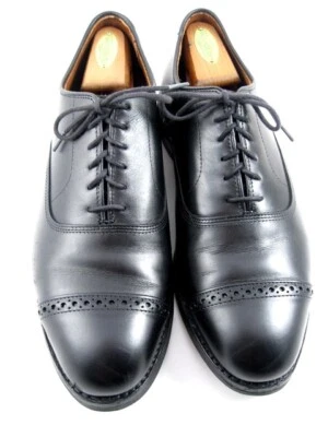 Allen Edmonds  "FIFTH AVENUE" Men's Cap-Toe Oxfords 9 EEE Black DAINITE (598N) - Image 1 of 4