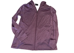 GIACCA CON CAPPUCCIO 32 GRADI COOL DONNA FULL ZIP 1 PZ (BERRY,XL) NUOVA CON ETICHETTE - Foto 1 di 3