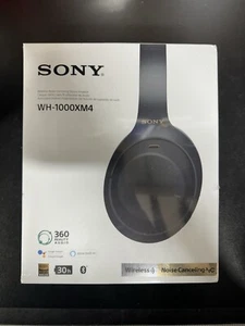 (BRAND NEW) Sony WH-1000XM4 Over the Ear Wireless Headset - Black Ships Today - Picture 1 of 2