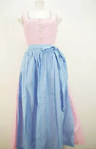 Dirndl sehr lang Vintage Hammerschmid rosa leichte Baumwolle mit Schürze Gr.42 - Bild 1 von 8