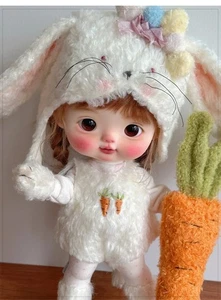 1/6 BJD Doll Resin Jointed Eyes Face Makeup Big Head Lovely Girl Dolls Toys Gift - Picture 1 of 9