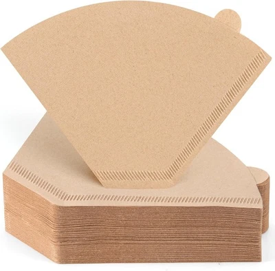 100 Count Coffee Filters, Premium #4 Cone Coffee Filters 8-12 cup, Unbleached Na - Image 1 of 4