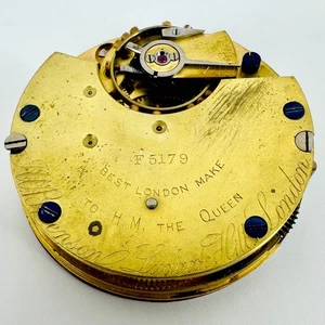 Antiguo J.W. Movimiento Reloj Bolsillo Benson - Funciona - Imagen 1 de 4