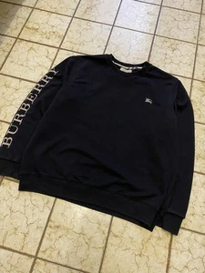 Burberry Herren Pullover Sweater Größe XL Schwarz 100% Baumwolle - Bild 1 von 5