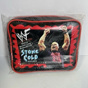 Vintage 1999 WWF Stone Cold Steve Austin weiche Brotzeittasche neuer alter Bestand mit Etikett - Bild 1 von 12