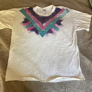 Vintage Cesucci 80s 90s Women’s Shirt Shoulder Pads Hand Painted Puffy OSFA - Picture 1 of 6
