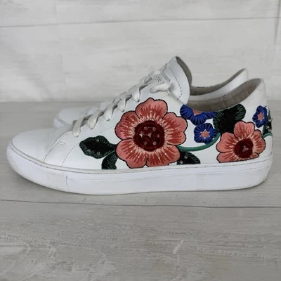 Skechers Air Cooled Sport White Floral Walking Sneakers Women’s​ Shoes Size 9.5 - Image 1 of 4