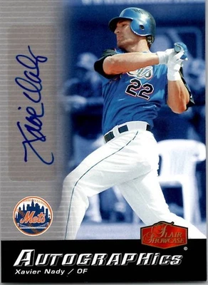 Flair Showcase XAVIER NADY 2006 New York Mets autógrafos inserción automática Foto 1 de 2